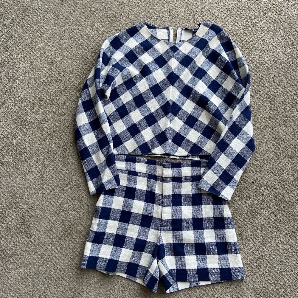 Zara plaid set